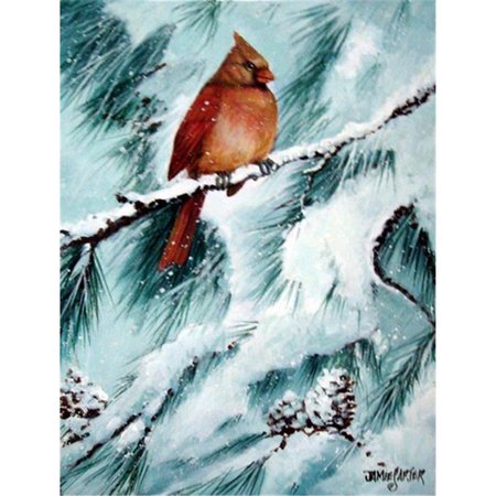 PATIOPLUS Winters Glory Redbird 2 Northern Cardinal Flag Garden Size PA251694